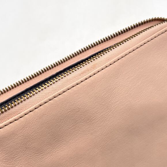 MARK AND GRAHAM Commute Clutch Blush Pink Leather Travel Business Accessory - Picture 11 of 16